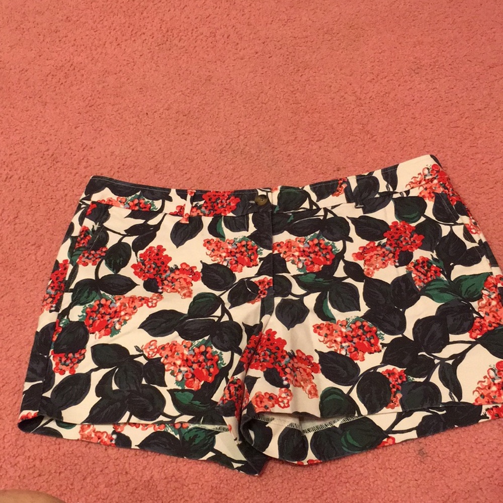 Floral Plus Size Biden Shorts